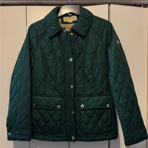 NWT Michael Kors Green Quilted Jacket Sz S